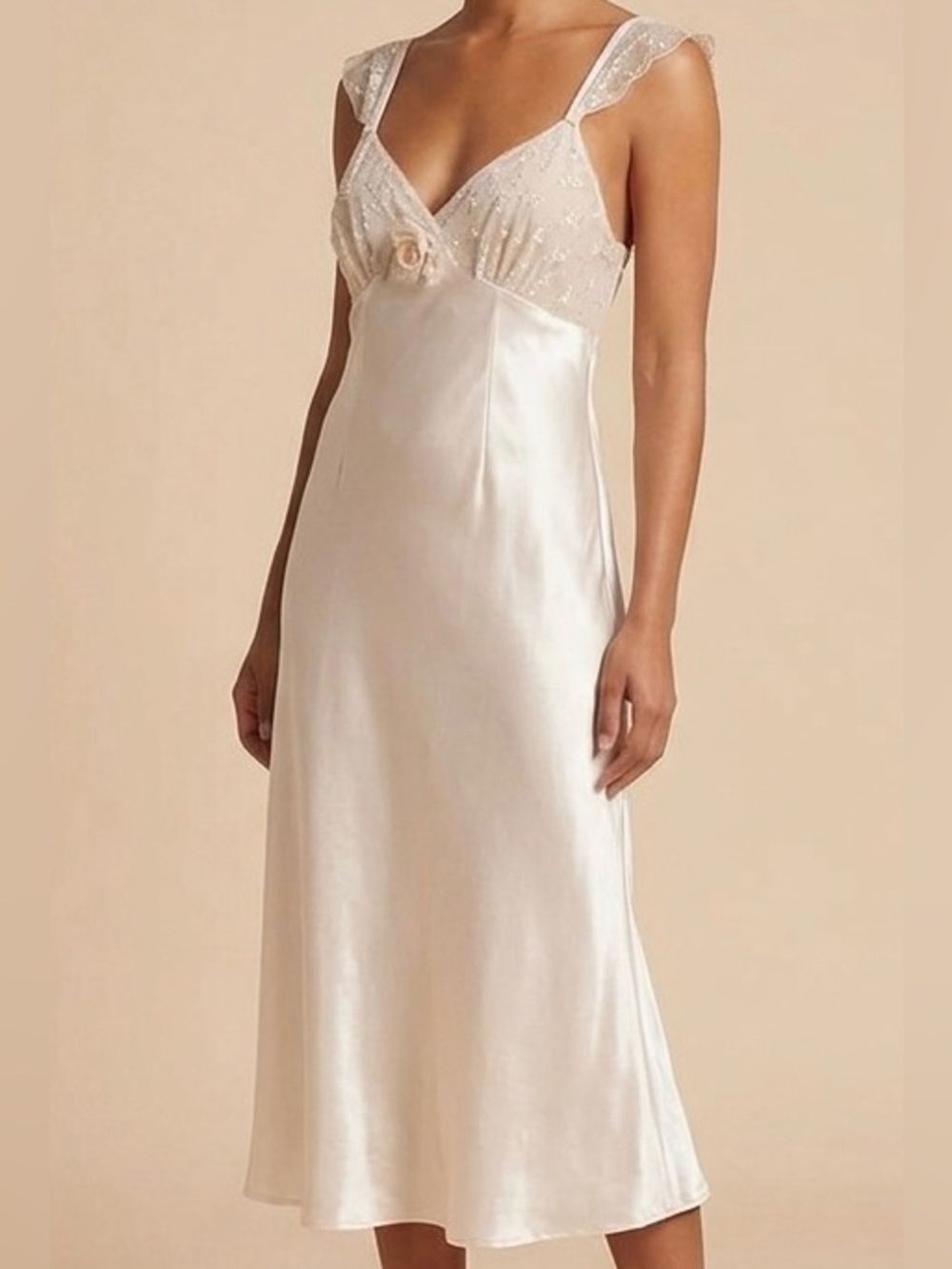 Delicates Cream Chemise Elegant Sleepwear